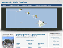 Tablet Screenshot of communitymediadatabase.org